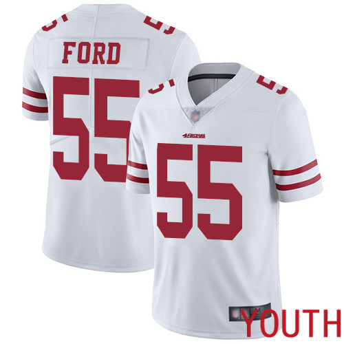 San Francisco 49ers Limited White Youth Dee Ford Road NFL Jersey #55 Vapor Untouchable->youth nfl jersey->Youth Jersey